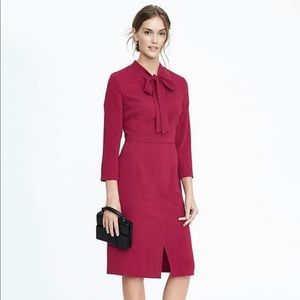 Banana Republic Tie Neck Dress